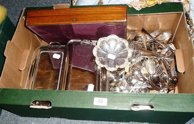 Lot 55 - A quantity of silver plated wares