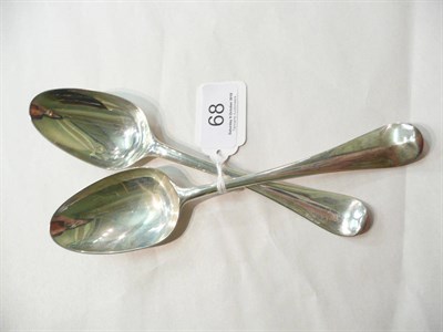 Lot 68 - A pair of Georgian silver tablespoons (2)