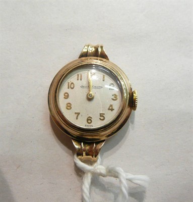 Lot 96 - A 9ct gold lady's wristwatch (no strap)