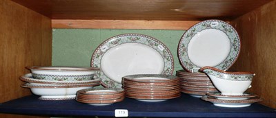 Lot 119 - Shelf of Copeland dinner wares
