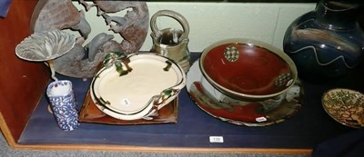 Lot 132 - Small collection of art pottery etc