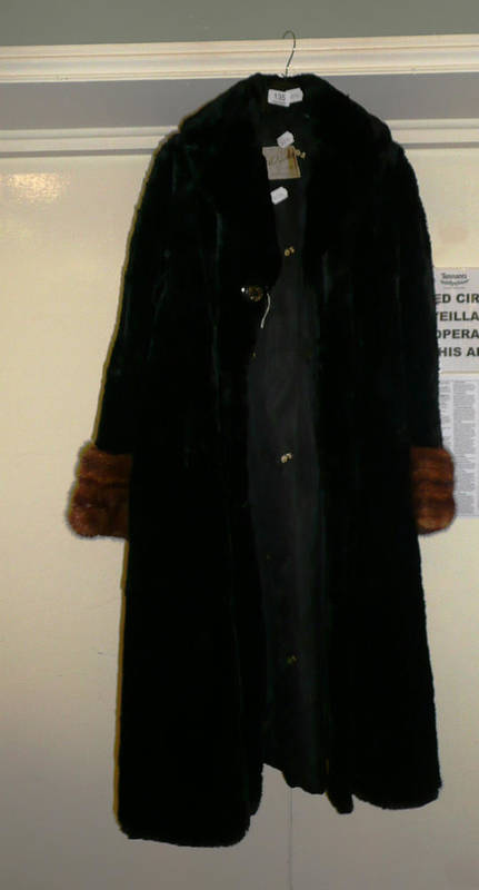 Lot 135 - Carl Rieder of New York fur coat previously owned by Louise Deritt - nanny to Jackie Kennedy...
