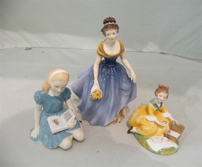 Lot 144 - Three Doulton figures "Melanie", "Alice" and "Picnic" (3)