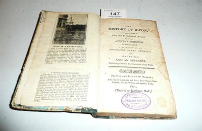 Lot 147 - The History of Ripon ..., to which is added a description of Fountains Abbey, Studley and Hackfall