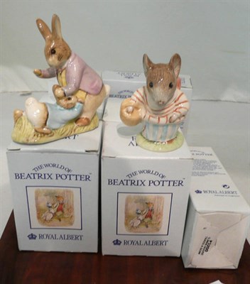 Lot 169 - Ten boxed Royal Albert Beatrix Potter figures