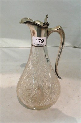 Lot 179 - Silver-mounted claret jug