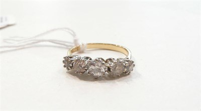 Lot 227 - A diamond five stone ring