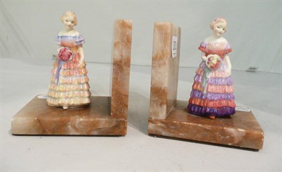 Lot 303 - Pair of Doulton figural bookends