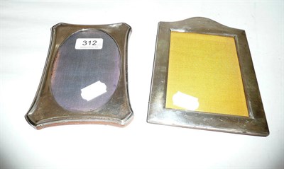 Lot 312 - Two silver photograph frames