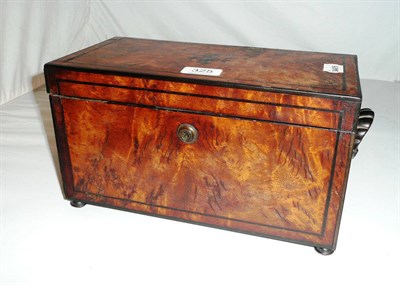 Lot 325 - 19th century mahogany tea caddy