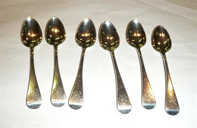 Lot 418 - Six York silver teaspoons, Barber & Whitwell (6)