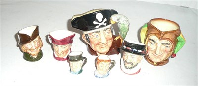 Lot 430 - Seven Doulton character jugs