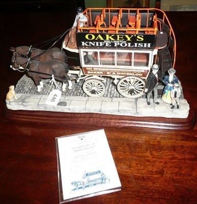 Lot 446 - Border Fine Arts horse drawn vehicle 'The London Omnibus', model No. B0736 by Ray Ayres, Ltd....