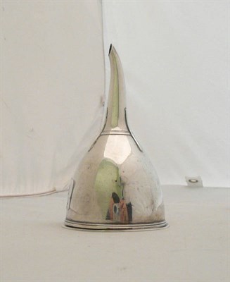 Lot 454 - Silver wine funnel