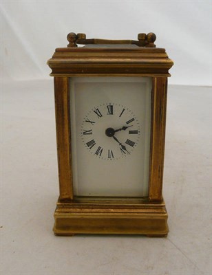 Lot 463 - Small brass-cased carriage clock