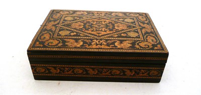 Lot 464 - Tunbridgeware rectangular box and cover