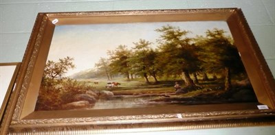 Lot 486 - Large country scene oil painting by Hawthorne