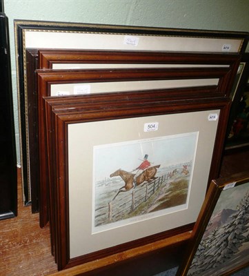 Lot 504 - Seven assorted sporting prints