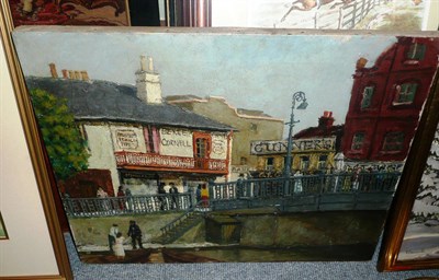 Lot 517 - Leech, unframed oil on canvas, Dublin circa 1920