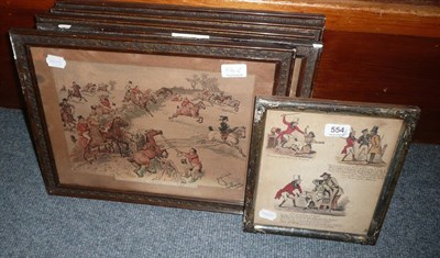 Lot 554 - Five framed Pears prints and a watercolour 'The Wedding Night'