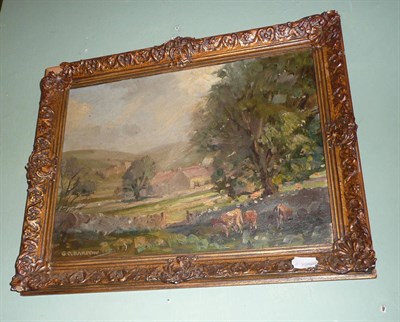 Lot 555 - Painting by Gordon Clifford Barlow 'Looking Towards Kilnsey from Coniston'