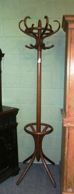 Lot 578 - French mantel clock and a bentwood hat stand