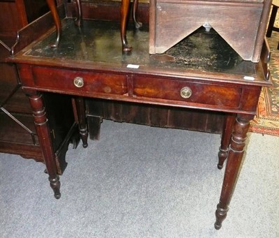 Lot 589 - 19th century two-drawer writing table