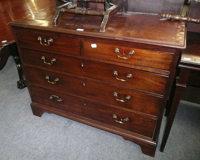 Lot 614 - George III mahogany chest