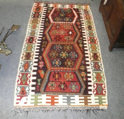 Lot 617 - An Anatolian Kilim together with another Anatolian Kilim (2)