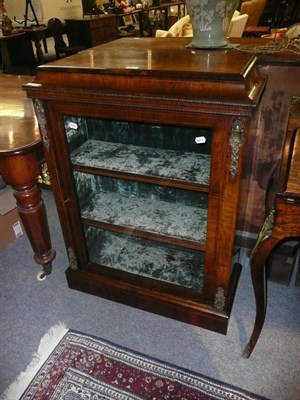 Lot 632 - Victorian walnut pier cabinet