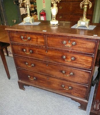 Lot 639 - Mahogany chest with two over three drawers