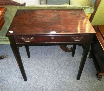 Lot 641 - Georgian mahogany side table