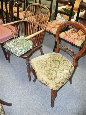 Lot 650 - Windsor chair and two other chairs