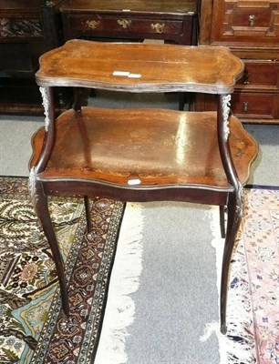 Lot 675 - Walnut and marquetry gueridon