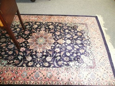 Lot 676 - An Indian rug of Persian design, together with a Kashmir rug (2)