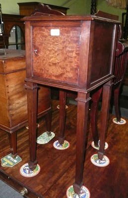 Lot 699 - Plum pudding mahogany pot cupboard