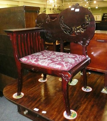 Lot 701 - Mahogany telephone seat