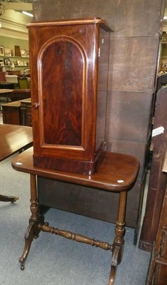 Lot 704 - Victorian bedside cabinet and a Victorian table