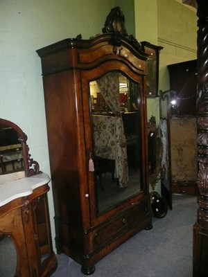 Lot 725 - Victorian walnut armoire