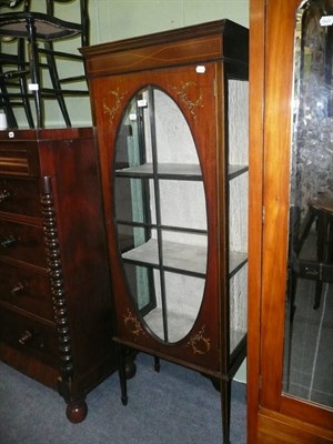 Lot 730 - Edwardian display cabinet