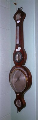 Lot 753 - 19th century rosewood wheel barometer