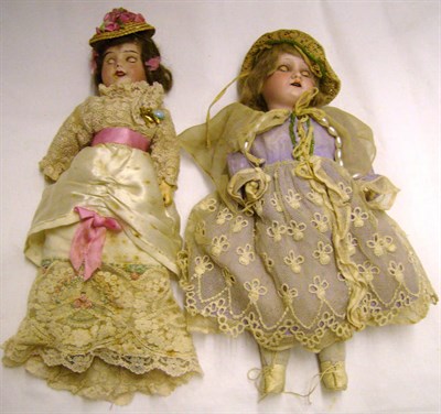 Lot 1004 - SFBJ 60 Bisque Socket Head Doll with brown wig, sleeping blue eyes, open mouth on a composition...