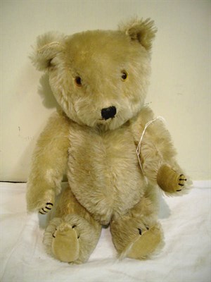 Lot 1025 - Chiltern Plush Jointed Teddy Bear with stitched nose and claws, velvet pads, bearing Chiltern...