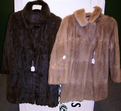 Lot 1071 - Mink Fur Coat, Stole, Fur Coat and Peaked Fur Cap (4)