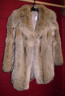 Lot 1080 - Wolf Fur Jacket And Similar Hat (boxed).