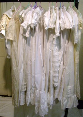 Lot 1104 - Fifteen Assorted 19th Century And Later Christening And Baby Gowns Etc (one box)