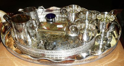 Lot 39 - An Edwardian silver jewellery casket, Birmingham 1905. A George V silver cream jug, Birmingham...