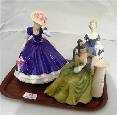 Lot 42 - Three Royal Doulton figures - 'Mary', 'Secret Thoughts' and 'Hilary'