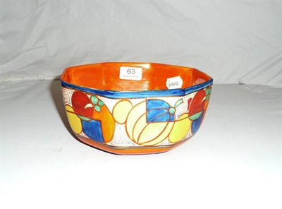 Lot 63 - A Clarice Cliff 'Fantasque' 'Sliced Fruit' bowl