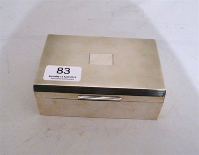 Lot 83 - A silver cigarette box